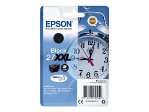 Náplň Epson 27XXL, C13T27914022 černá blistr s RF / akustickým alarmem