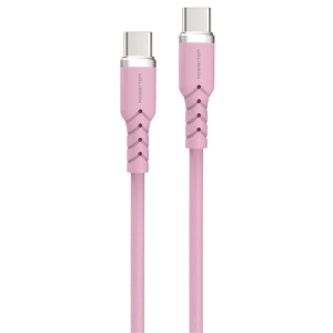 Powerton ENERGY PASTEL EDITION Kabel USB-C, 100W, 1m, silikonový, růžová