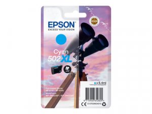 Náplň Epson 502XL, C13T02W24020 azurová blistr s RF / akustickým alarmem