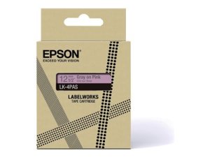 Epson Soft Pink/Gray 12mm LK-4PAS, C53S672103