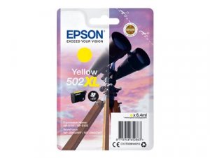 Náplň Epson 502XL, C13T02W44020 žlutá blistr s RF / akustickým alarmem