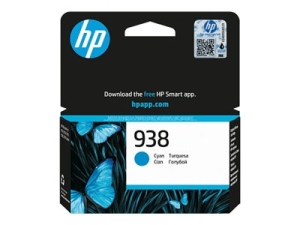 HP 938 - 10 ml - azurová - originální - Officejet - inkoustová cartridge - pro Officejet Pro 9110b, 9120, 9120b, 9120e, 9130b, 9130e, 9720E, 9730e