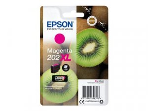 Náplň Epson 202XL, C13T02H34020 purpurová blistr s RF / akustickým alarmem 
