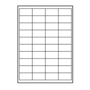 Logo etikety 48.5mm x 25.4mm, A4, matné, bílé, 44 etiket, 140g/m2, baleno po 25 ks, pro inkoustové a laserové tiskárny