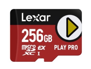 Lexar paměťová karta 256GB PLAY Pro microSDXC™ Express 7, čtení/zápis 900/600 MB/s 