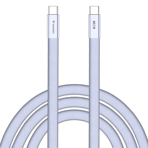 Verbatim USB-C kabel SoftTouch USB C samec - USB C samec, 60W, 1.2m, Fialová, box, 30275