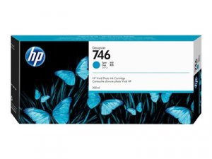 Náplň HP č.746, P2V80A (300ml) azurová