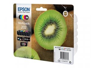 Náplň Epson 202, C13T02E74020 5pack blistr s RF / akustickým alarmem 