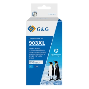 G&G kompatibilní ink s T6M03AE, HP 903XL, NH-R00903XLC-E-Reman-Eu, cyan, 825str., DOPRODEJ