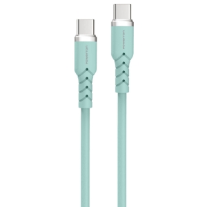 Powerton ENERGY PASTEL EDITION Kabel USB-C, 60W, 1m, silikonový, zelený