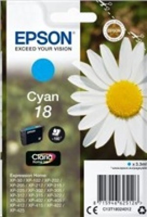 Náplň Epson 18, C13T18024020 azurová 