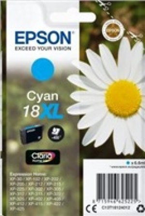 Náplň Epson 18XL, C13T18124012 azurová 