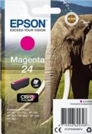 Náplň Epson 24, C13T24234012 purpurová 