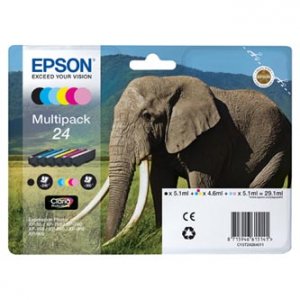 Náplň Epson 24, C13T24284011 6pack blistr