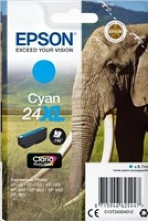 Náplň Epson 24XL, C13T24324012 azurová 