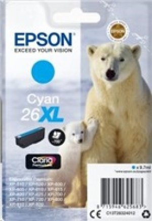 Náplň Epson 26XL, C13T26324012 azurová blistr 