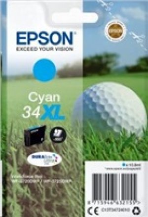 Náplň Epson 34XL, C13T34724010 azurová 