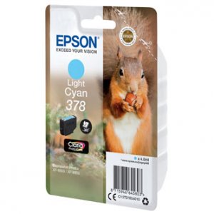 Náplň Epson 378, C13T37854010 světle azurová blistr