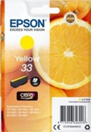 Náplň Epson 33, C13T33444012 žlutá