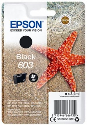 Náplň Epson 603, C13T03U14010 černá