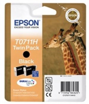 Náplň Epson T0711H10 twinpack černá blistr