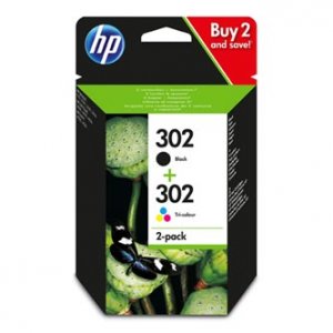 Náplň HP č.302, X4D37AE černá a barevná 2-pack