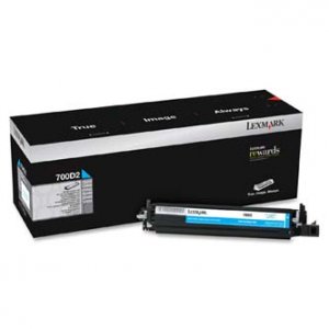 Lexmark 700D2 - Azurová - originální - vývojová sada LCCP - pro Lexmark C2132, CS310, CS317, CS417, CS517, CX317, CX410, CX417, CX510, CX517, XC2130