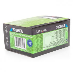 Toner Lexmark 70C2HCE azurový