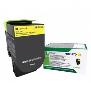 Toner Lexmark 71B2HY0 žlutý