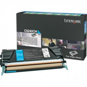 Toner Lexmark C5240CH azurový