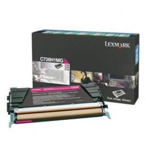 Toner Lexmark C736,X736,X738 C736H1MG purpurový